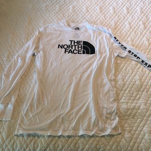 North Face Longsleeve White